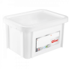 Bac HACCP 15 L rectangulaire + couvercle - blanc