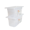 Bac gastronorme GN1/3 HACCP + couvercle - 150 mm - 5,5 L - Lot de 2