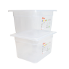 Bac gastronorme GN1/2 HACCP + couvercle - 200 mm - 12 L - Lot de 2
