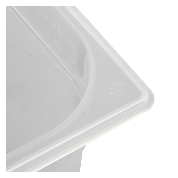 Bac gastronorme GN1/1 HACCP + couvercle - 100 mm - 13 L - Lot de 2