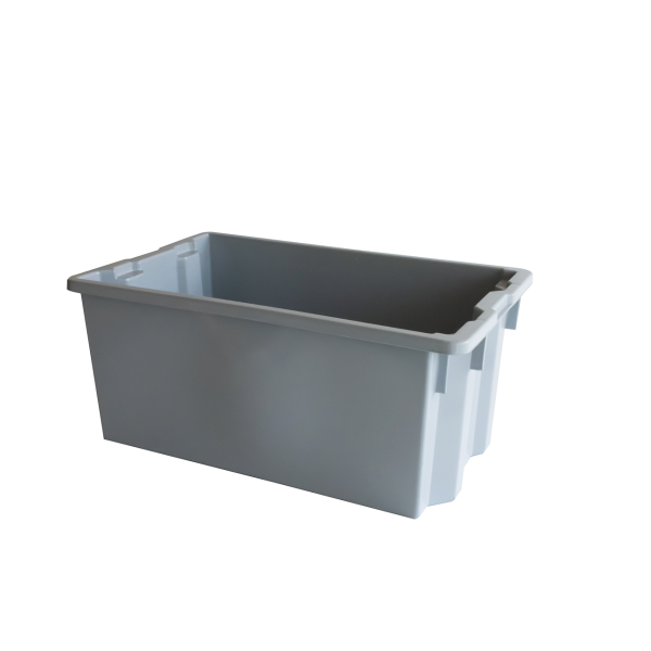 Bac empilable emboîtable 750 x 460 x 310 mm - 70 L - gris