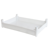 Bac empilable avec 4 pieds 540 x 360 x 120 mm - 10 L - blanc
