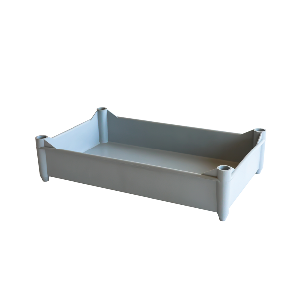 Bac empilable avec 4 pieds 520 x 320 x 125 mm - 11 L - gris