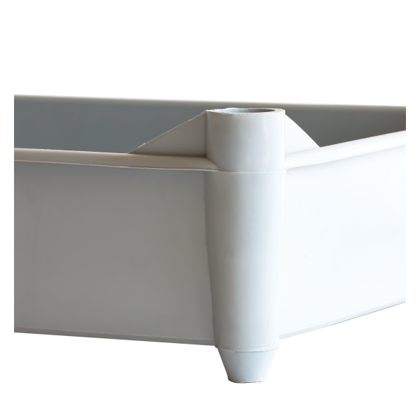 Bac empilable avec 4 pieds 520 x 320 x 125 mm - 11 L - gris