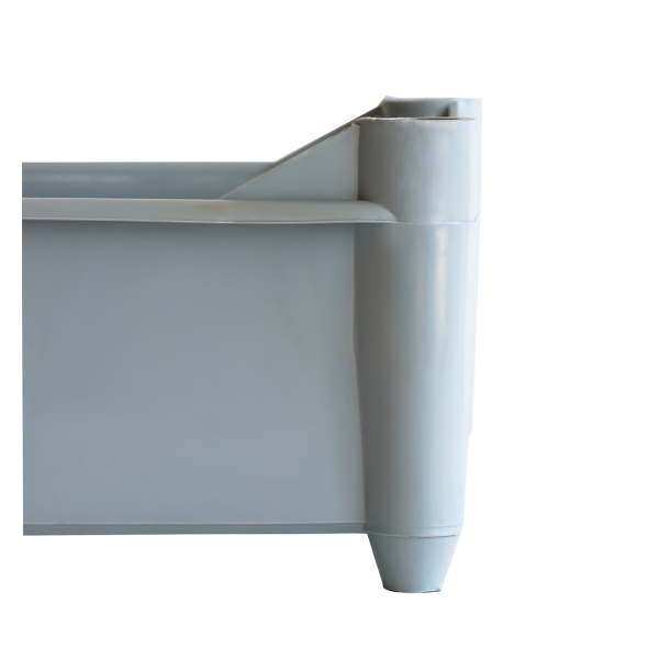 Bac empilable avec 4 pieds 520 x 320 x 125 mm - 11 L - gris