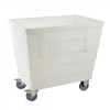 Bac double-paroi 500 L - roues chape inox - blanc
