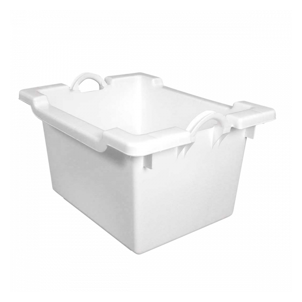 Bac comporte empilable emboîtable 60 L - blanc