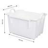 Bac comporte empilable emboîtable 100 L - blanc
