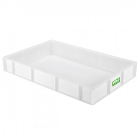 Bac à pâtons biosourcé 600 x 400 x 90 mm 15 L - blanc