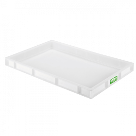 Bac à pâtons biosourcé 600 x 400 x 55 mm 9 L - blanc