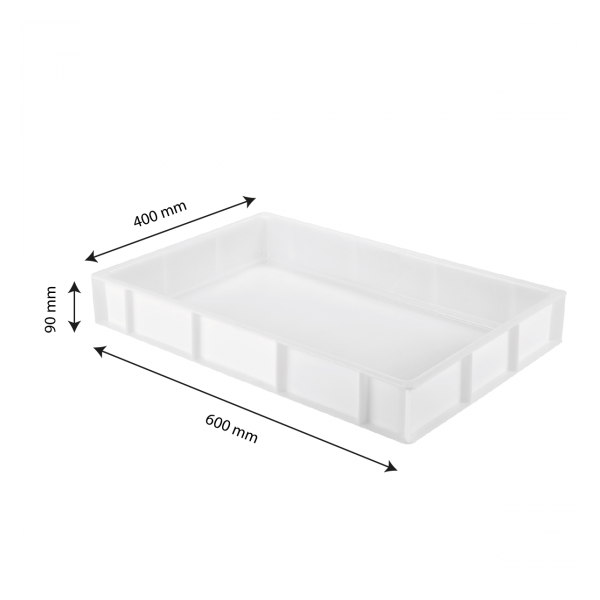 BAC A PATONS 600X400X90 15 L BLANC
