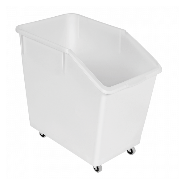 Bac à ingrédients 80 L + 4 roues - blanc