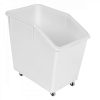 Bac à ingrédients 80 L + 4 roues - blanc