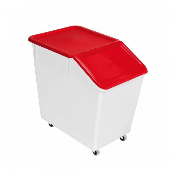 Bac à ingrédients 80 L + 4 roues - blanc