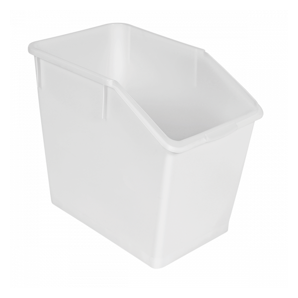 Bac à ingrédients 80 L + 4 patins - blanc