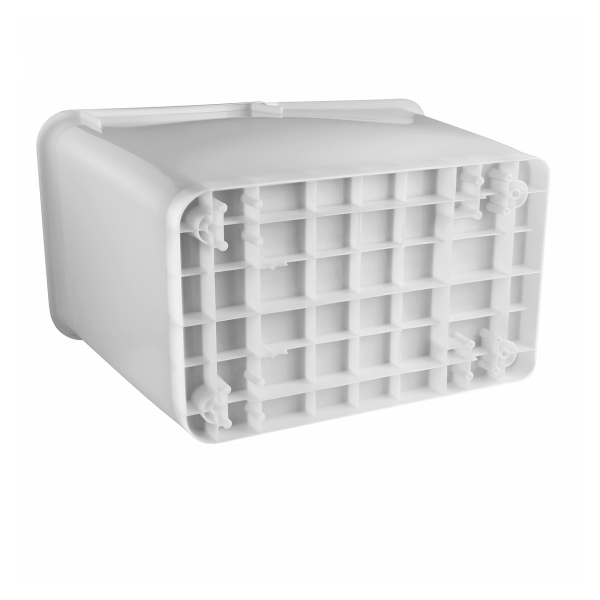 Bac à ingrédients 80 L + 4 patins - blanc