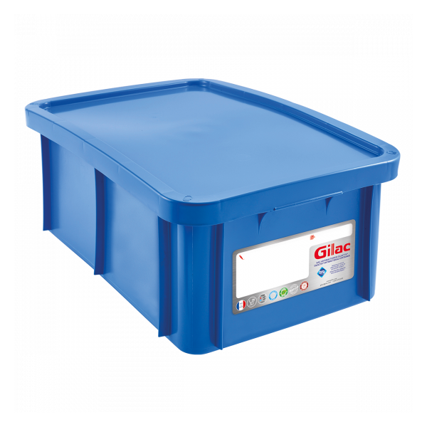Bac 35 L Gilactiv® + couvercle - bleu
