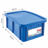 Bac 35 L Gilactiv® + couvercle - bleu