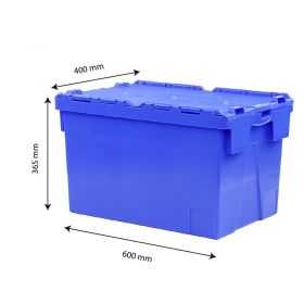 Bac Navette 600x400 65 L éco avec couvercle intégré