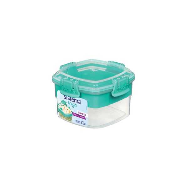 Boîte Alimentaire Snacking 2 compartiments 400 ml