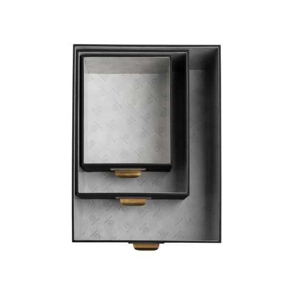 Lot de 3 boîtes en carton déco Office by Me