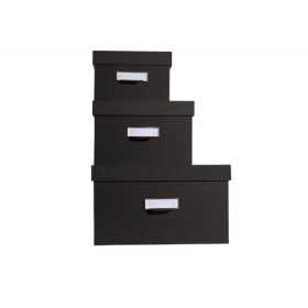 Lot de 3 boîtes en carton déco Office by Me