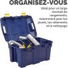 Coffre de rangement en Plastique Solide 40 litres