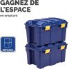 Coffre de rangement en Plastique Solide 40 litres