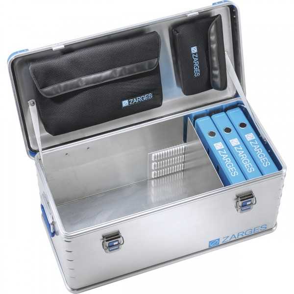 Caisse en Aluminium de Transport avec poignées 80x40x34 cm