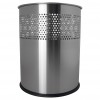 Corbeille à papier en inox pour accueil et bureau 15 litres