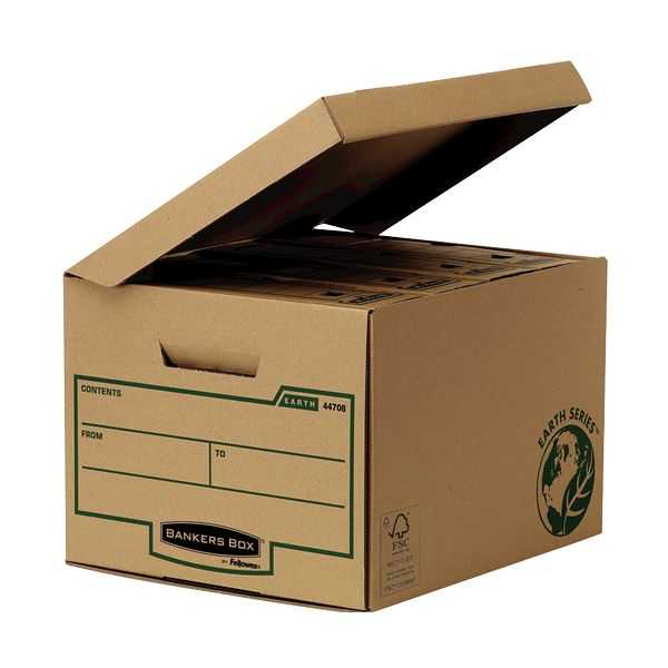 Lot de 10 boîtes d'archives solide en carton recyclé