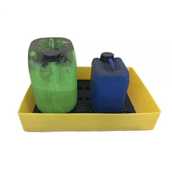 Bac de rétention avec caillebotis 25 litres anti UV 58x40 cm