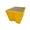 Bac de Rétention 240 l jaune pour 1 Fût avec Caillebotis Acier