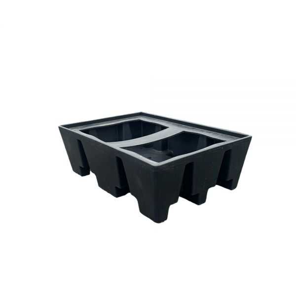 Bac de Rétention 240 l noir pour Palette Euro sans caillebotis