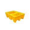 Bac de Rétention 240 l jaune pour Palette Euro sans caillebotis