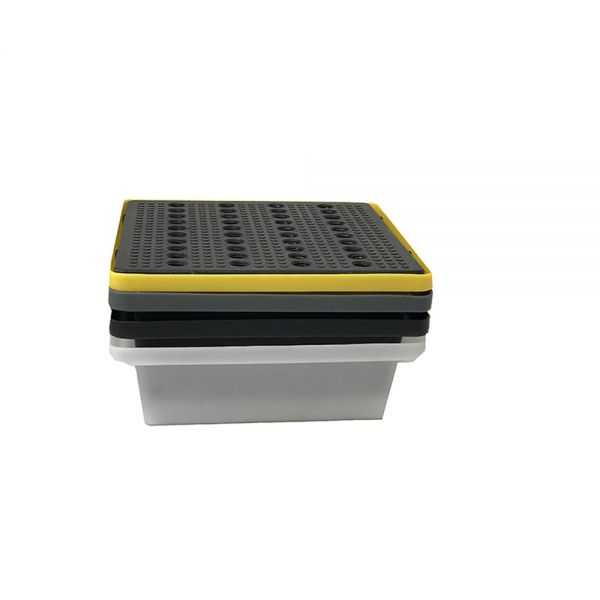 Bac de Rétention empilable pour bidons 30 litres avec caillebotis