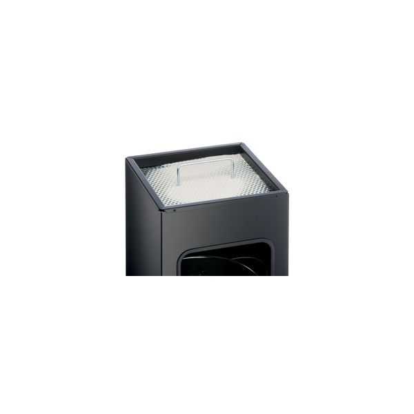 Poubelle d'accueil rectangulaire avec cendrier 17 litres