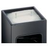 Poubelle d'accueil rectangulaire avec cendrier 17 litres