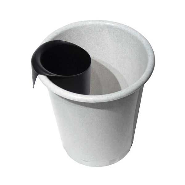 Petite poubelle à déchets ronde 2 litres