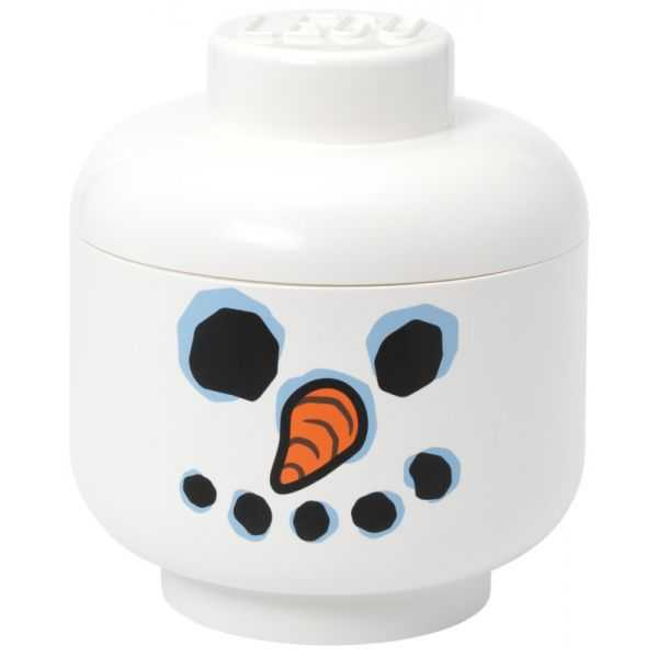 Mini-boîte de rangement en forme de tête de lego