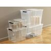 Boite transparente avec couvercle pliant 15 litres