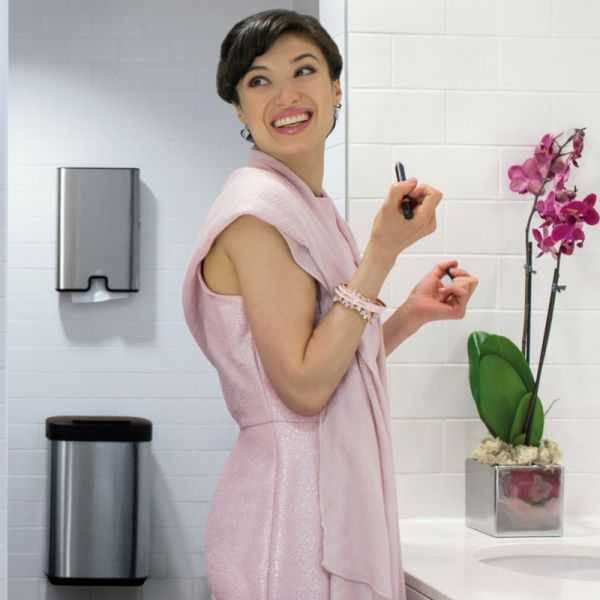 Poubelle professionnelle design à fixer 50 litres