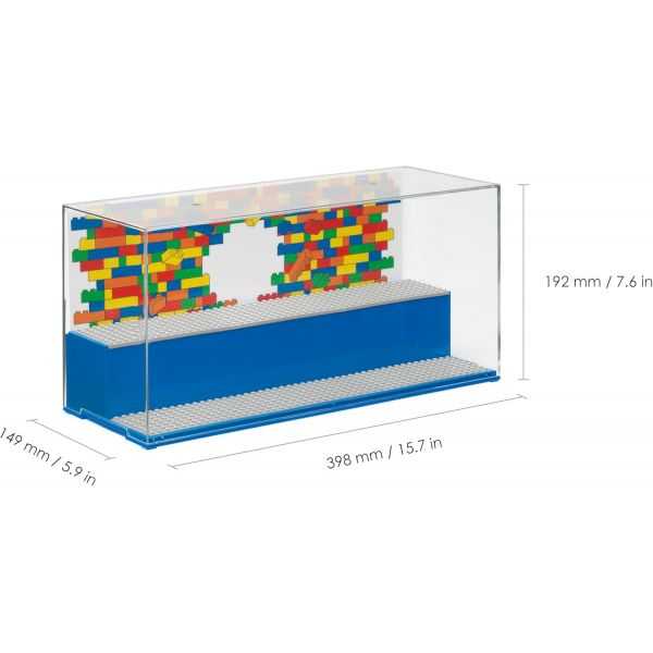 Vitrine Jeu et Exposition 2 niveaux 6 plaques LEGO