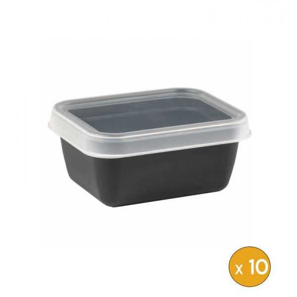 10 boites alimentaires plastique professionnelle 400 ml