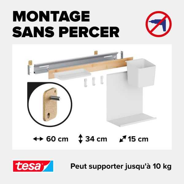 Kit Rangement Mural Cuisine 9 pièces XL