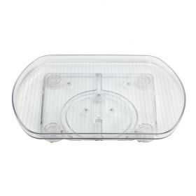 metaltex Plateau tournant Loop, plastique, transparent