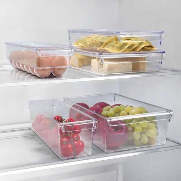 Bac Organiseur de Frigo avec couvercle Petit