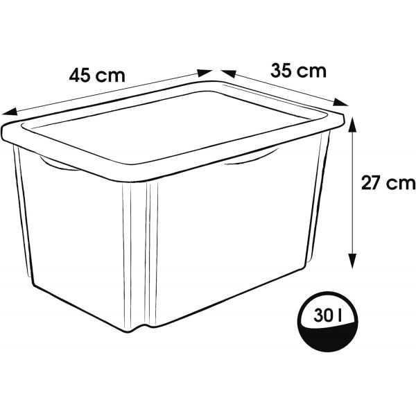 Boîte de Rangement Jouet Stitch 30 Litres