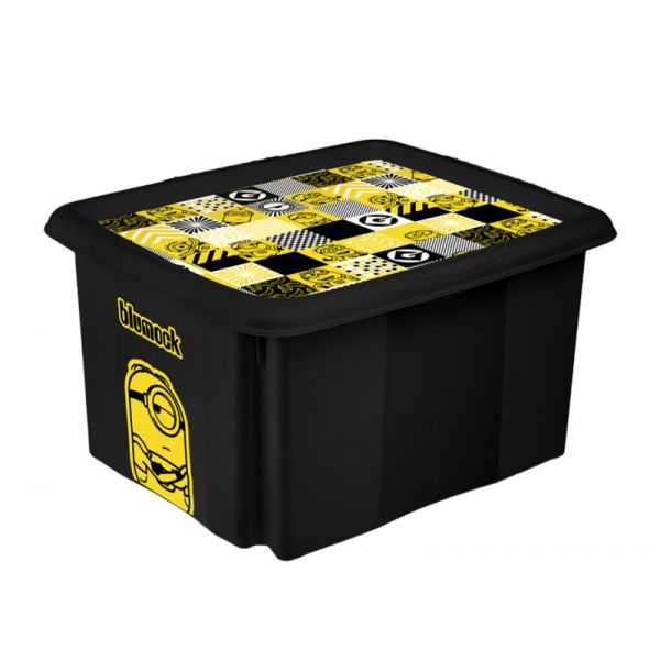 Boîte de Rangement Jouet Minions Mosaique 45 Litres