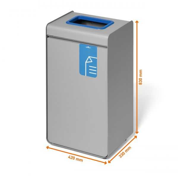 Poubelle de tri pour Papiers 55 litres